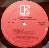 John Klemmer : Solo Saxophone II - Life (LP, Album)