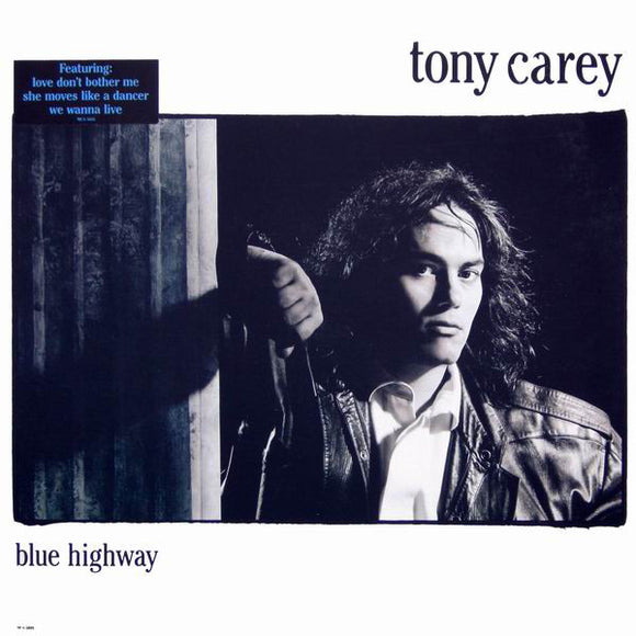 Tony Carey : Blue Highway (LP, Album, Pin)