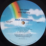 Tony Carey : Blue Highway (LP, Album, Pin)