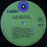 Al De Lory : Plays Song From M*A*S*H (LP, Album)