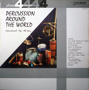 International "Pop" All Stars : Percussion Around The World (LP, Album, Gat)