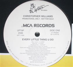 Christopher Williams : Every Little Thing U Do (12", Promo)