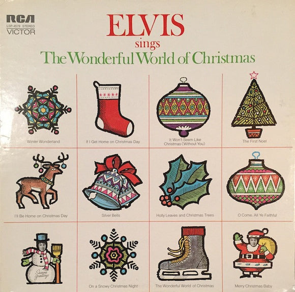 Elvis Presley : Elvis Sings The Wonderful World Of Christmas (LP, Album)