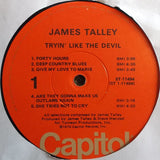 James Talley : Tryin' Like The Devil (LP, Album, Win)
