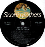 Leif Garrett : Can't Explain (LP, Album, Mon)