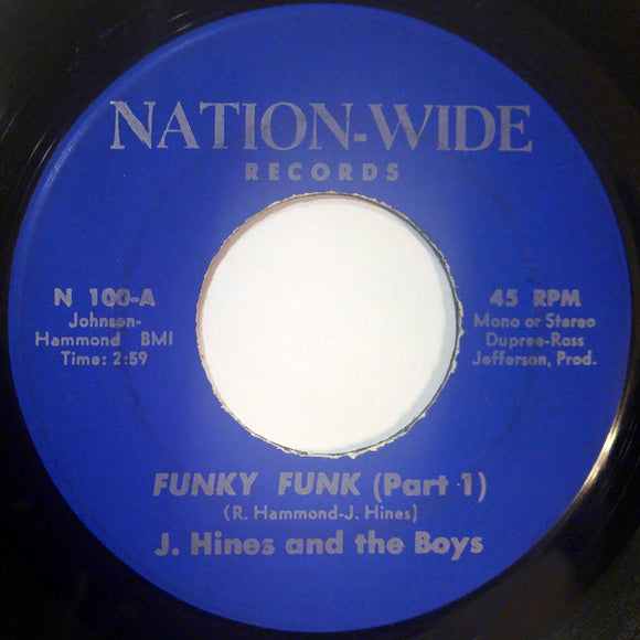 J. Hines & The Boys : Funky Funk (7