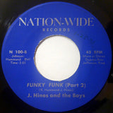 J. Hines & The Boys : Funky Funk (7")