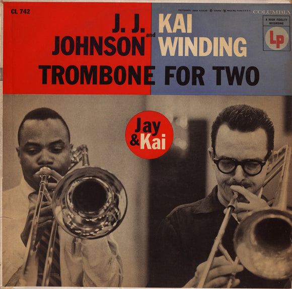 J.J. Johnson And Kai Winding : Trombone For Two (LP, Album, Pit)