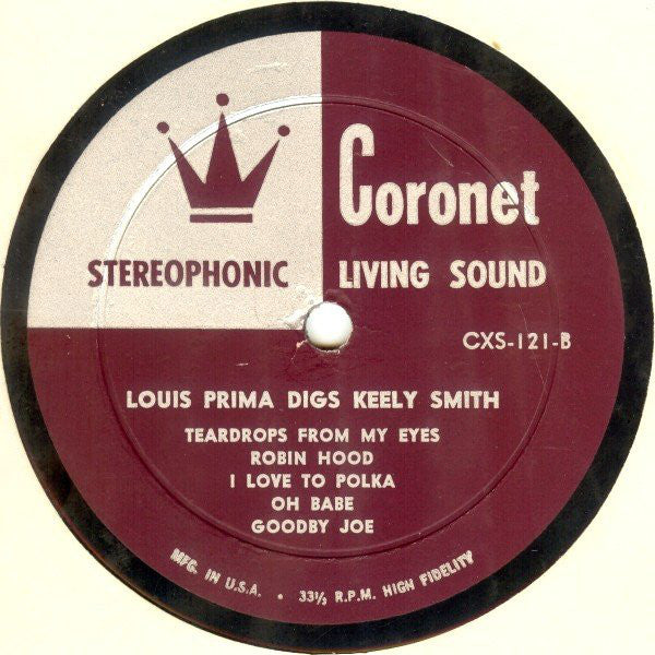 Louis Prima & Keely Smith - Prima Digs Keely Smith - Circa 1960