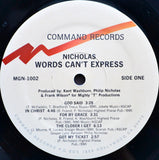 Nicholas (16) : Words Can't Express (LP, Album)