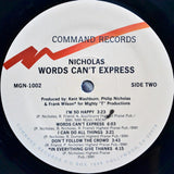 Nicholas (16) : Words Can't Express (LP, Album)