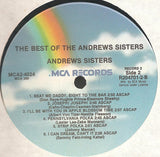 The Andrews Sisters : The Best Of The Andrews Sisters (2xLP, Comp, Club, RE)