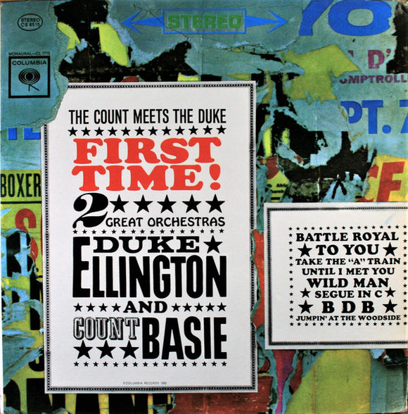 Duke Ellington And Count Basie : First Time! (The Count Meets The Duke) (LP, Album, RE, Ter)