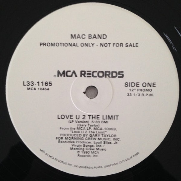 Mac Band Featuring The McCampbell Brothers : Love U 2 The Limit (12