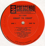 Joe & Eddie : Coast To Coast (LP, Album, Mono)