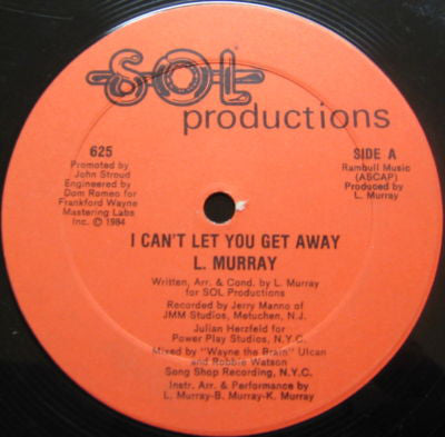 L. Murray : I Can't Let You Get Away (12