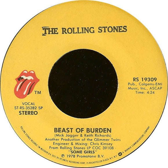 The Rolling Stones : Beast Of Burden (7