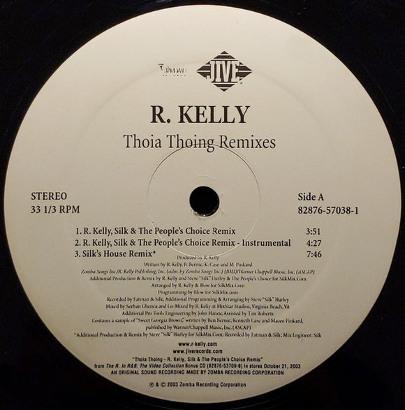 R. Kelly : Thoia Thoing (Remixes) (12