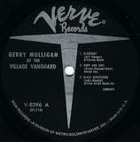 Gerry Mulligan & The Concert Jazz Band : At The Village Vanguard (LP, Album, Mono, Gat)