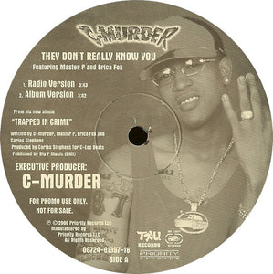 C-Murder : They Don't Really Know You (12", Promo)