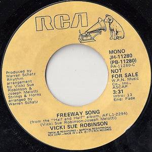 Vicki Sue Robinson : Freeway Song (7", Mono, Promo, Styrene)