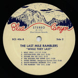 The Last Mile Ramblers : While They Last (LP, Album)