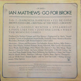 Iain Matthews : Go For Broke (LP, Album, San)