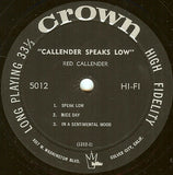 Red Callender : Callender Speaks Low (LP, Album)