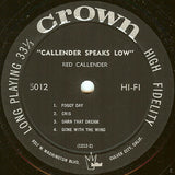 Red Callender : Callender Speaks Low (LP, Album)