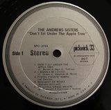 The Andrews Sisters : Don't Sit Under The Apple Tree (LP, Comp)