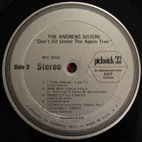 The Andrews Sisters : Don't Sit Under The Apple Tree (LP, Comp)