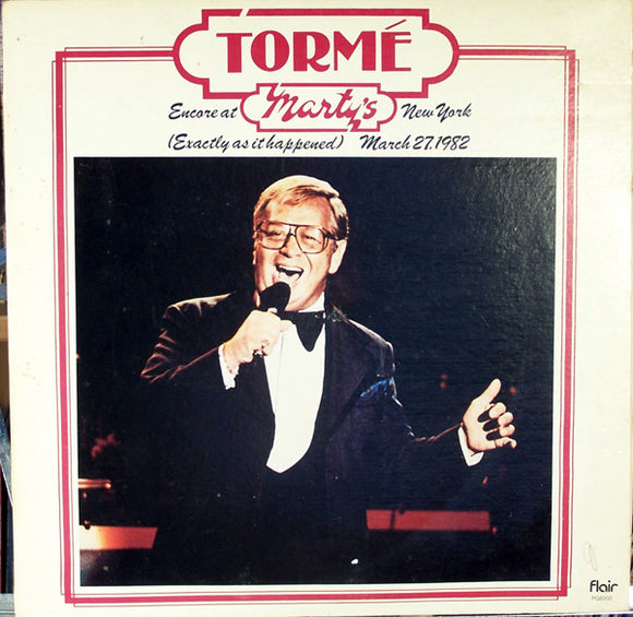 Mel Tormé : Tormé / Encore At Marty's New York  (LP, Album, Gat)