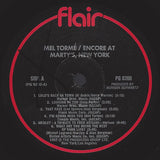 Tormé* : Tormé / Encore At Marty's New York  (LP, Album, Gat)