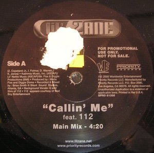 Lil' Zane Feat. 112 : Callin' Me (12", Promo)