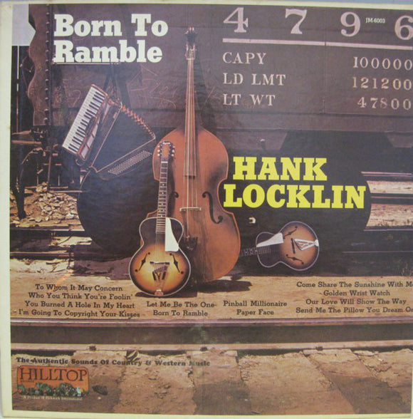 Hank Locklin : Born To Ramble (LP, Comp, Mono)