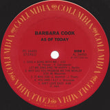 Barbara Cook : As Of Today (LP, Album)