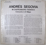 Mario Castelnuovo Tedesco / Manuel María Ponce Cuéllar - Andrés Segovia, National Chamber Orchestra : Concerto In D Major / Concerto Del Sur (LP, Mono)