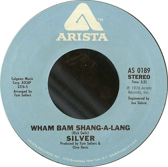 Silver (10) : Wham Bam Shang-A-Lang (7