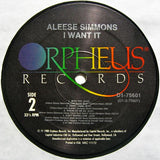 Aleese Simmons : I Want It (LP, Album)