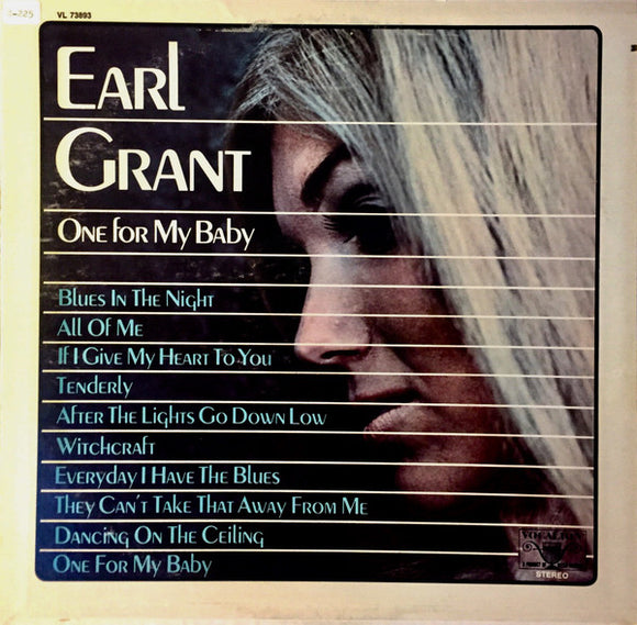 Earl Grant : One For My Baby (LP, Album)