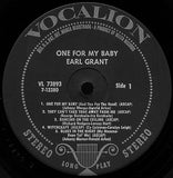 Earl Grant : One For My Baby (LP, Album)