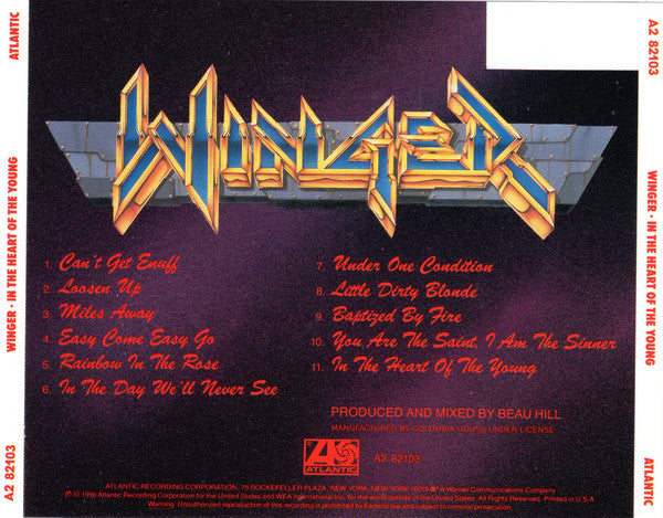 Buy Winger : In The Heart Of The Young (CD, Album, Club) Online for a great  price – vINYLhEADZ.com