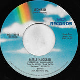 Merle Haggard : Leonard (7", Single, Pin)