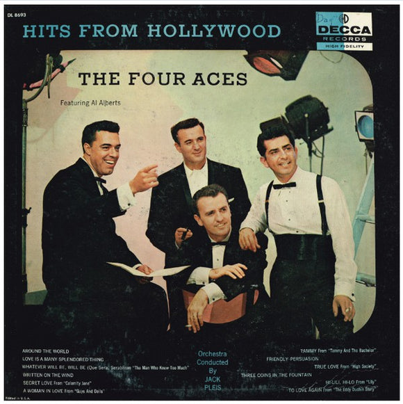 The Four Aces Featuring Al Alberts : Hits From Hollywood (LP, Album)