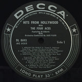 The Four Aces Featuring Al Alberts : Hits From Hollywood (LP, Album)