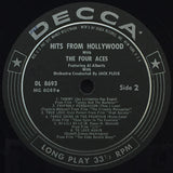 The Four Aces Featuring Al Alberts : Hits From Hollywood (LP, Album)