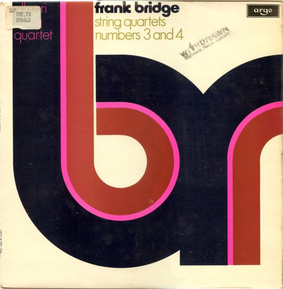 Frank Bridge - Allegri String Quartet* : String Quartets Numbers 3 And 4 (LP)