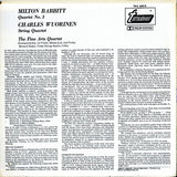 Milton Babbitt / Charles Wuorinen, The Fine Arts Quartet : Quartet No. 3 / String Quartet (LP)