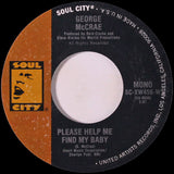 George McCrae : Please Help Me Find My Baby / Take It All Off (7")