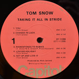 Tom Snow : Taking It All In Stride (LP, Album, Los)